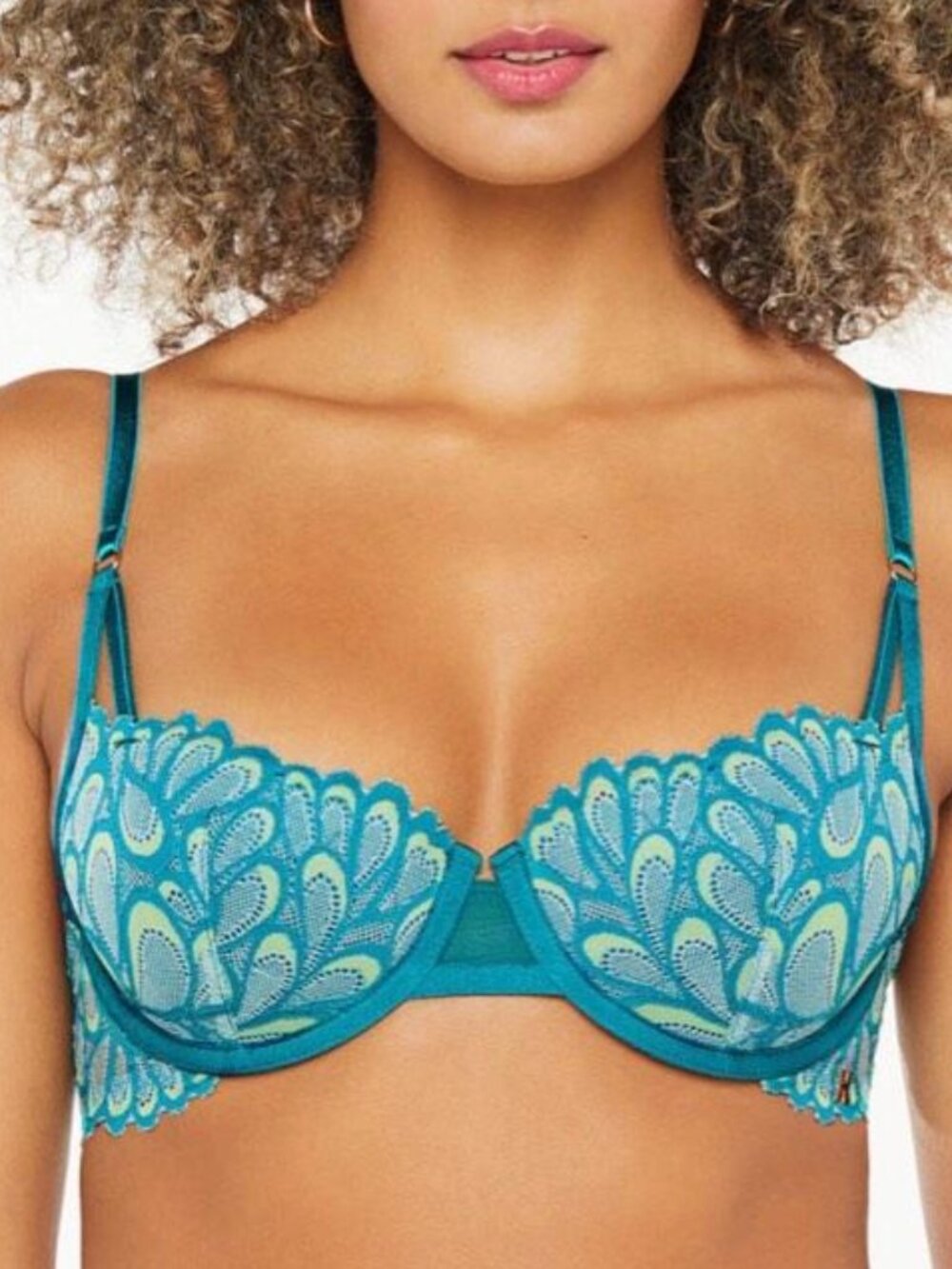 SOLD OUT Savage X Fenty Savage Not Sorry Lightly Lined Bra 34DDD Deep Teal